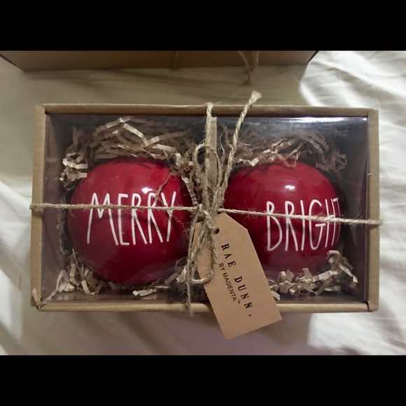 Rae Dunn red Christmas Ornaments by Magenta - Picture 1 of 1